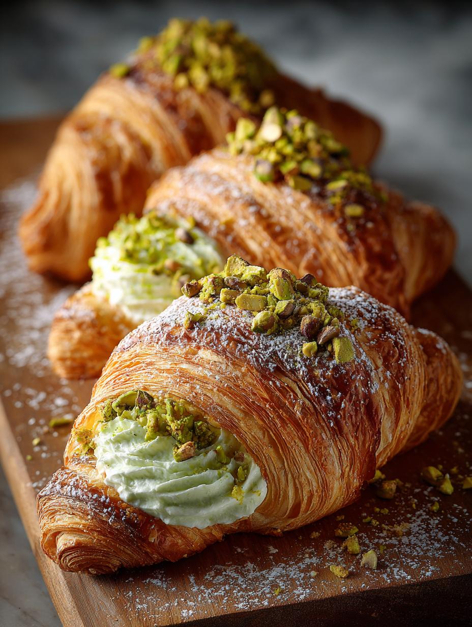 Decadent Pistachio Cream Croissant Recipe You’ll Love - Pistachio Cream Croissant Decadent - additional detail