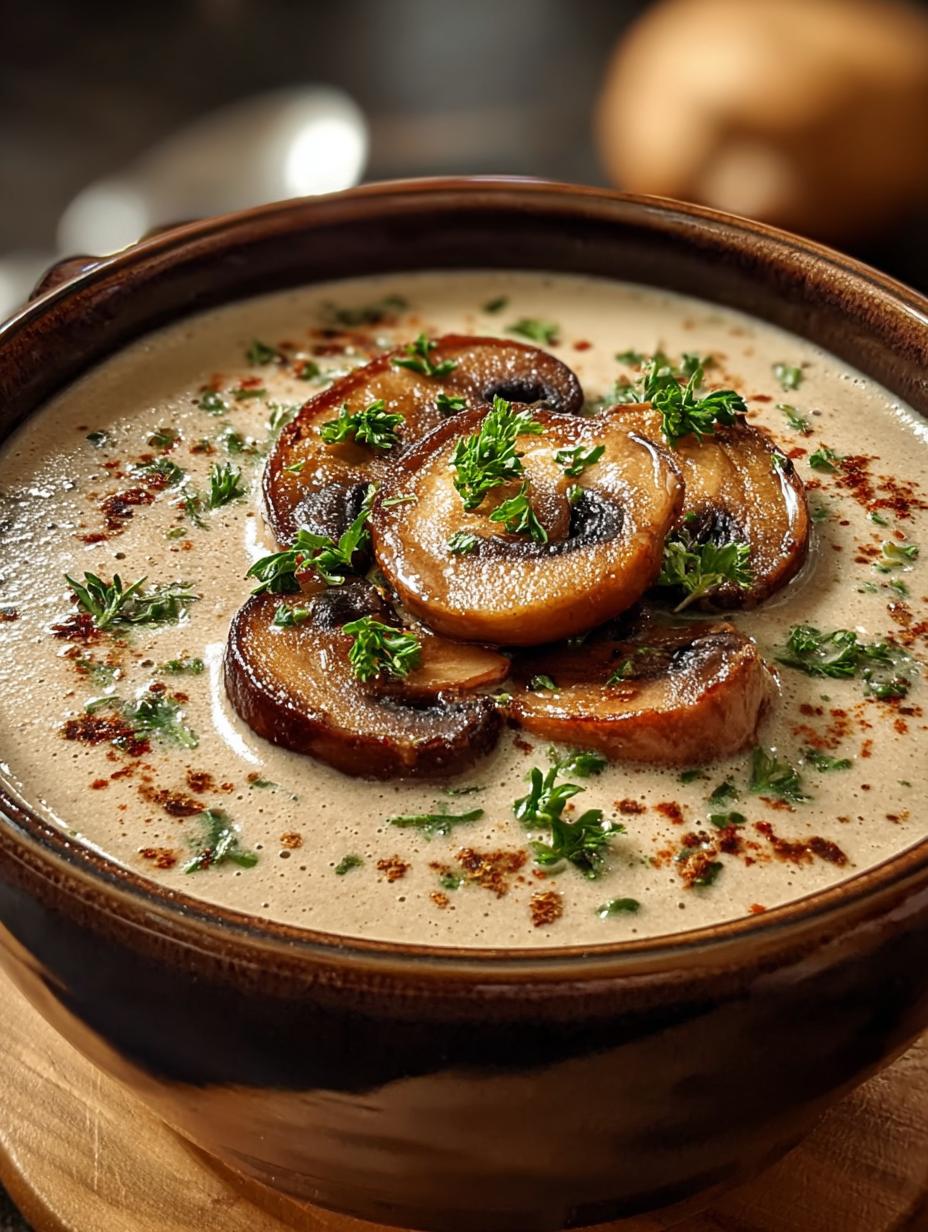 Pot Creamy Mushroom Soup