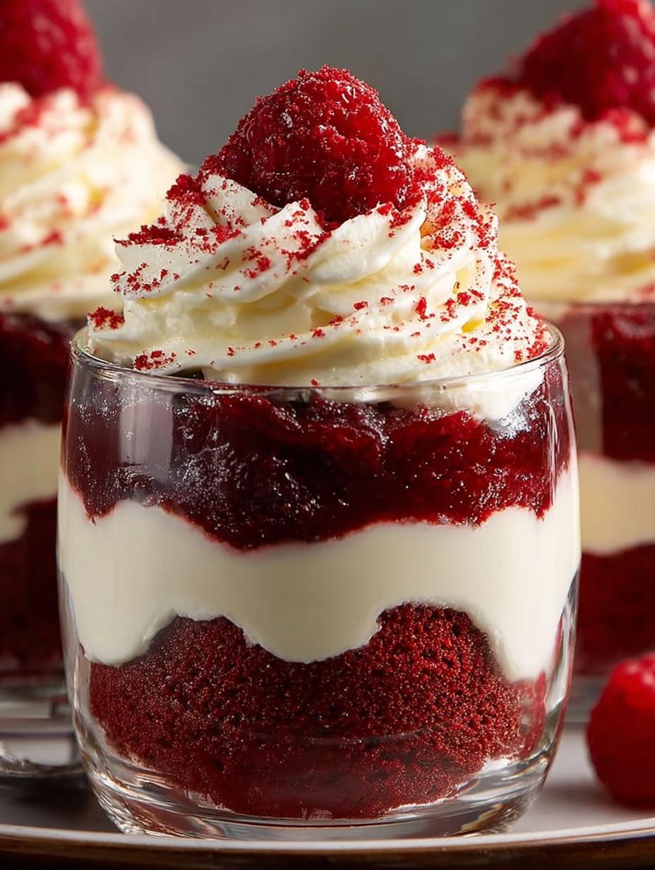 Red Velvet Trifle Cups