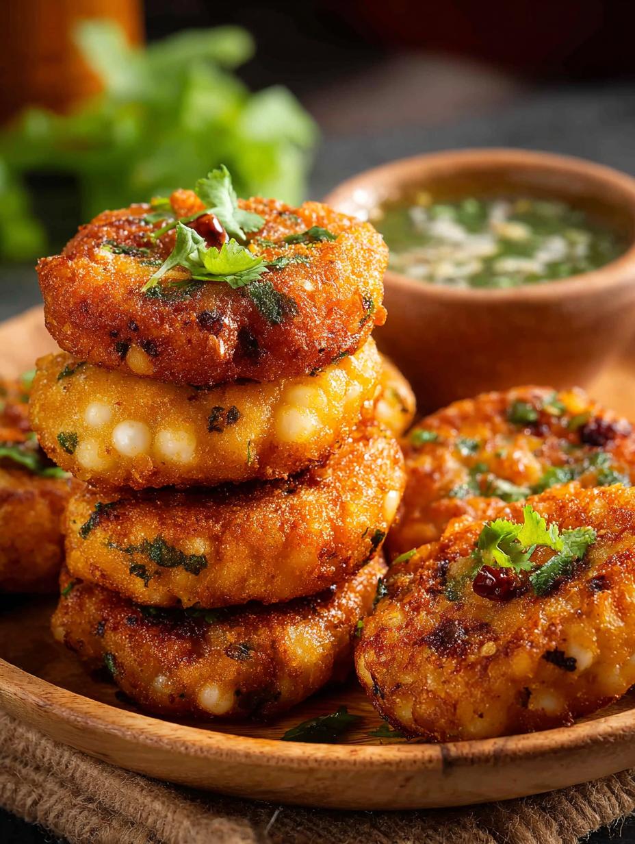 Sabudana Vada Fried Air: 5 Irresistible Ways to Enjoy 4 Irresistible Sabudana Vada Fried Air served with green chutney and masala chai