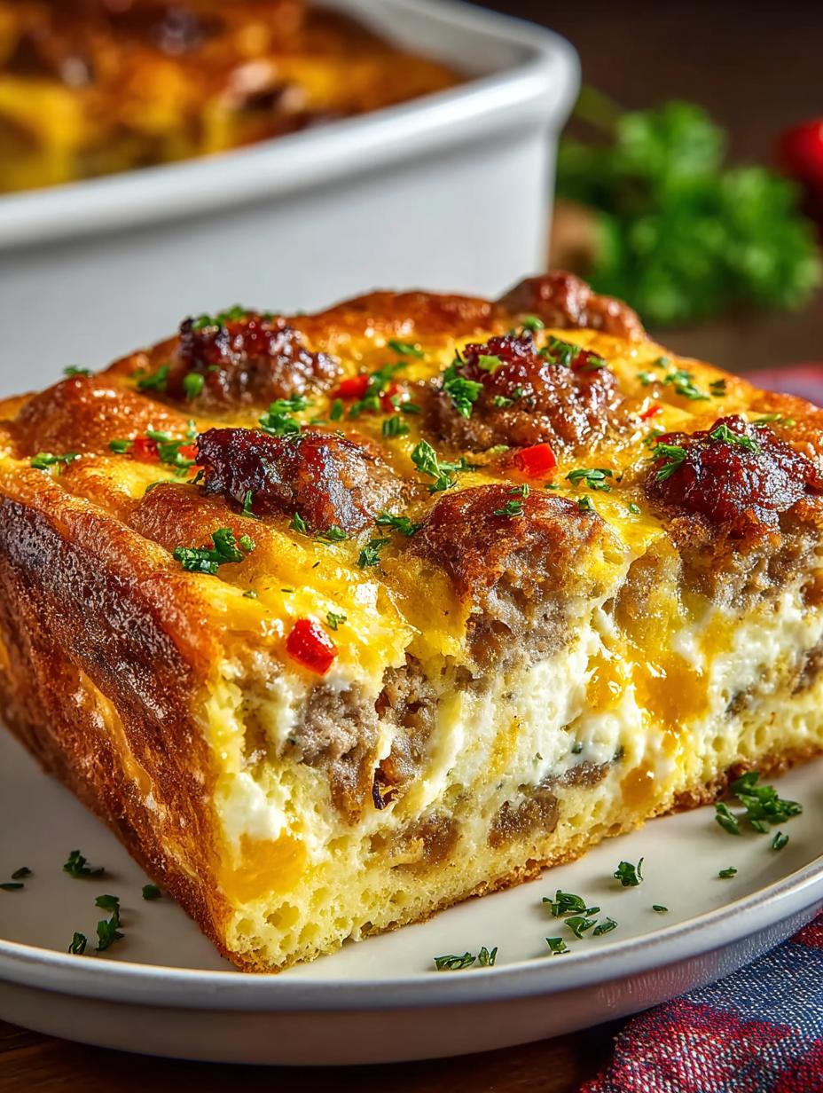 Sausage Egg Casserole Breakfast