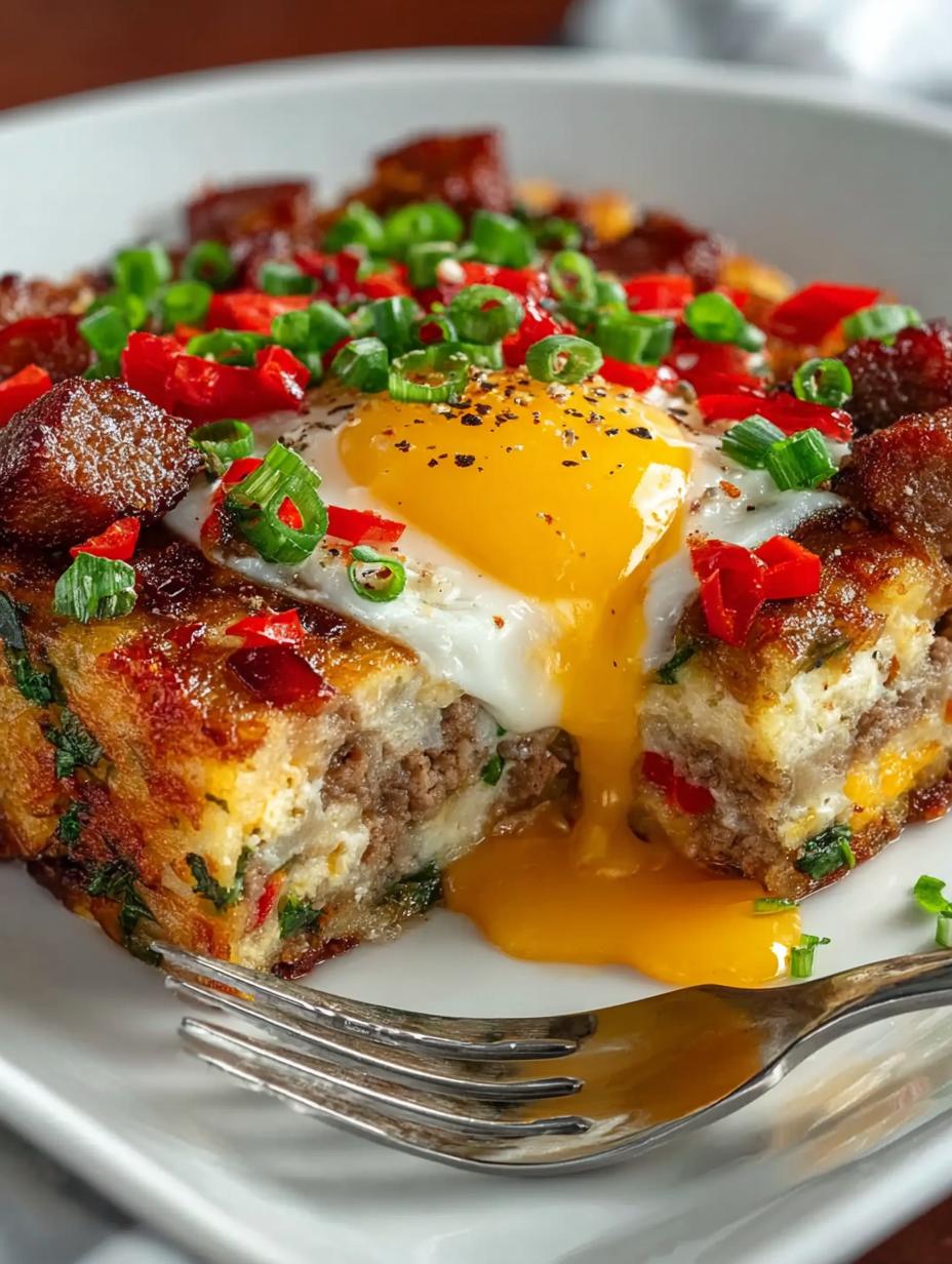 Delicious Sausage Egg Hash Brown Casserole for Breakfast - Sausage Egg Hash Brown - main visual representation