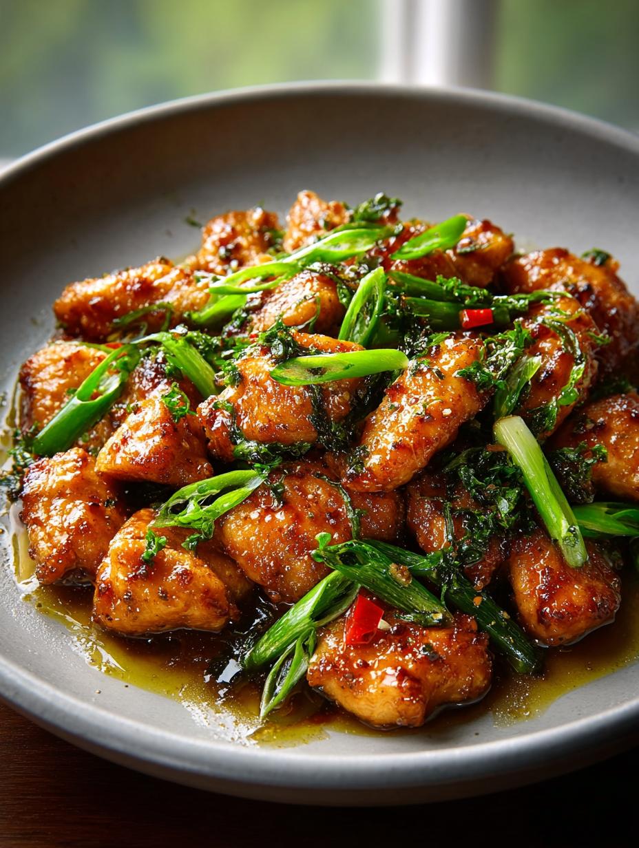 Scallion Chicken For Flavorful