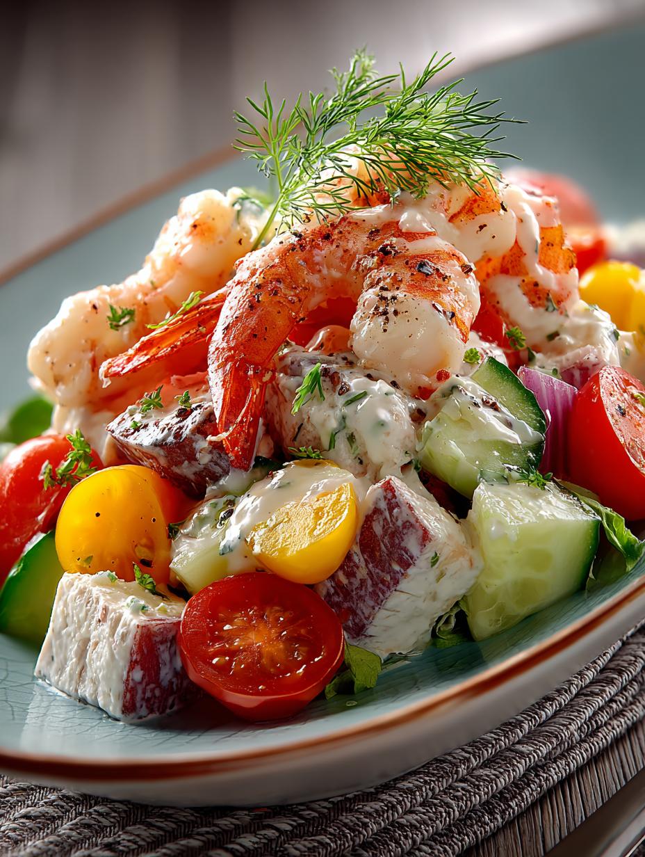 Seafood Salad Fresh Creamy