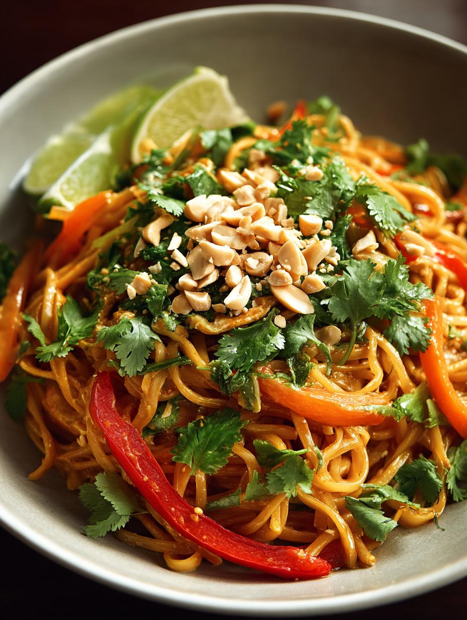 Spicy Vegan Peanut Noodle