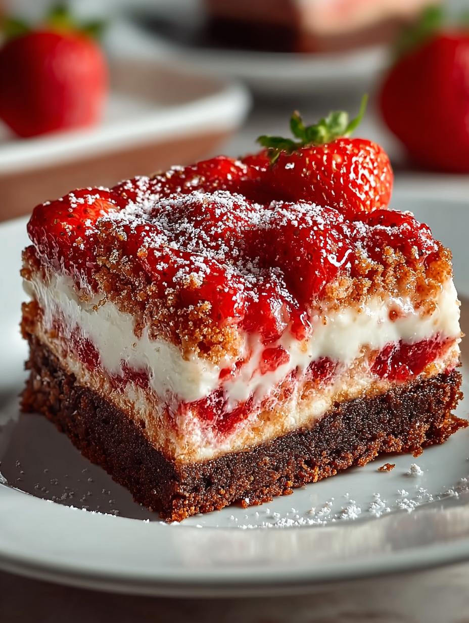 Delicious Strawberry Crunch Brownies Decadent Recipe - Strawberry Crunch Brownies Decadent - main visual representation