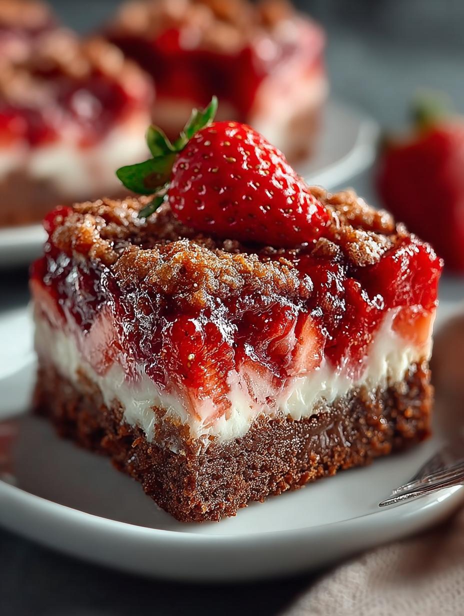 Strawberry Crunch Brownies Decadent