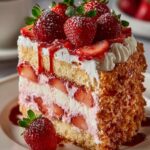 Strawberry Crunch Cake Delightful