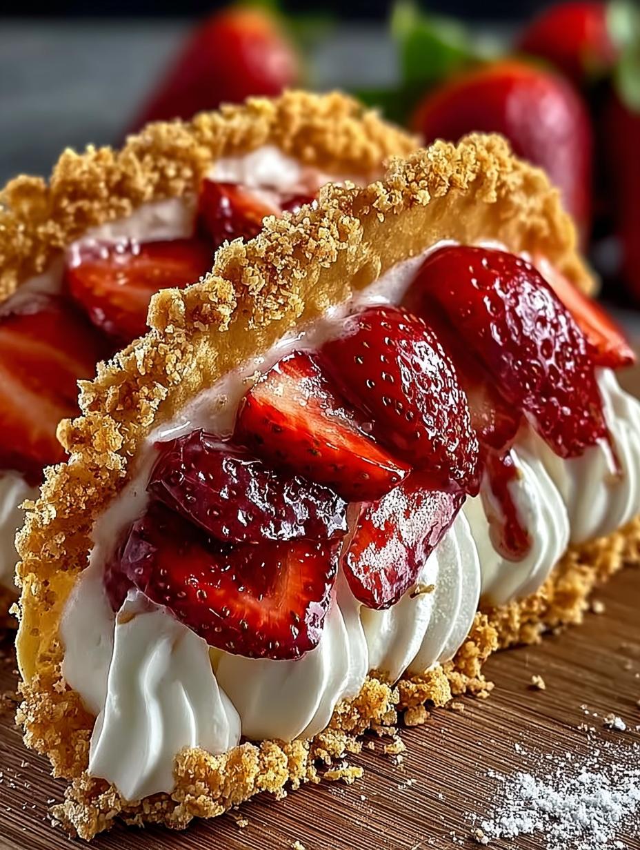 Strawberry Crunch Cheesecake Tacos: 12 Sweet Delights - Strawberry Crunch Cheesecake Tacos - additional detail