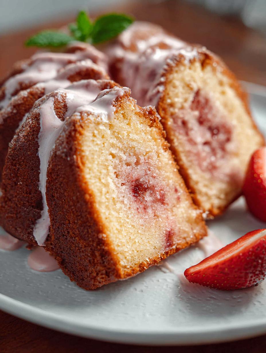 Moist Strawberry Pound Cake: A Delicious Summer Delight - Strawberry Pound Cake - main visual representation