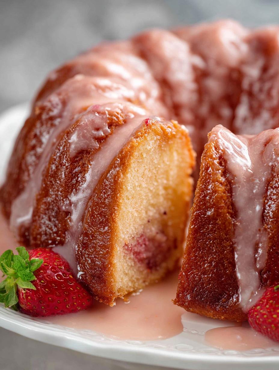 Moist Strawberry Pound Cake: A Delicious Summer Delight - Strawberry Pound Cake - additional detail