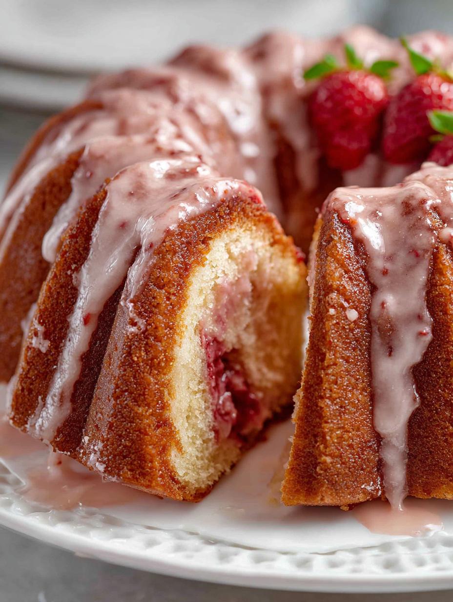 Strawberry Pound Cake