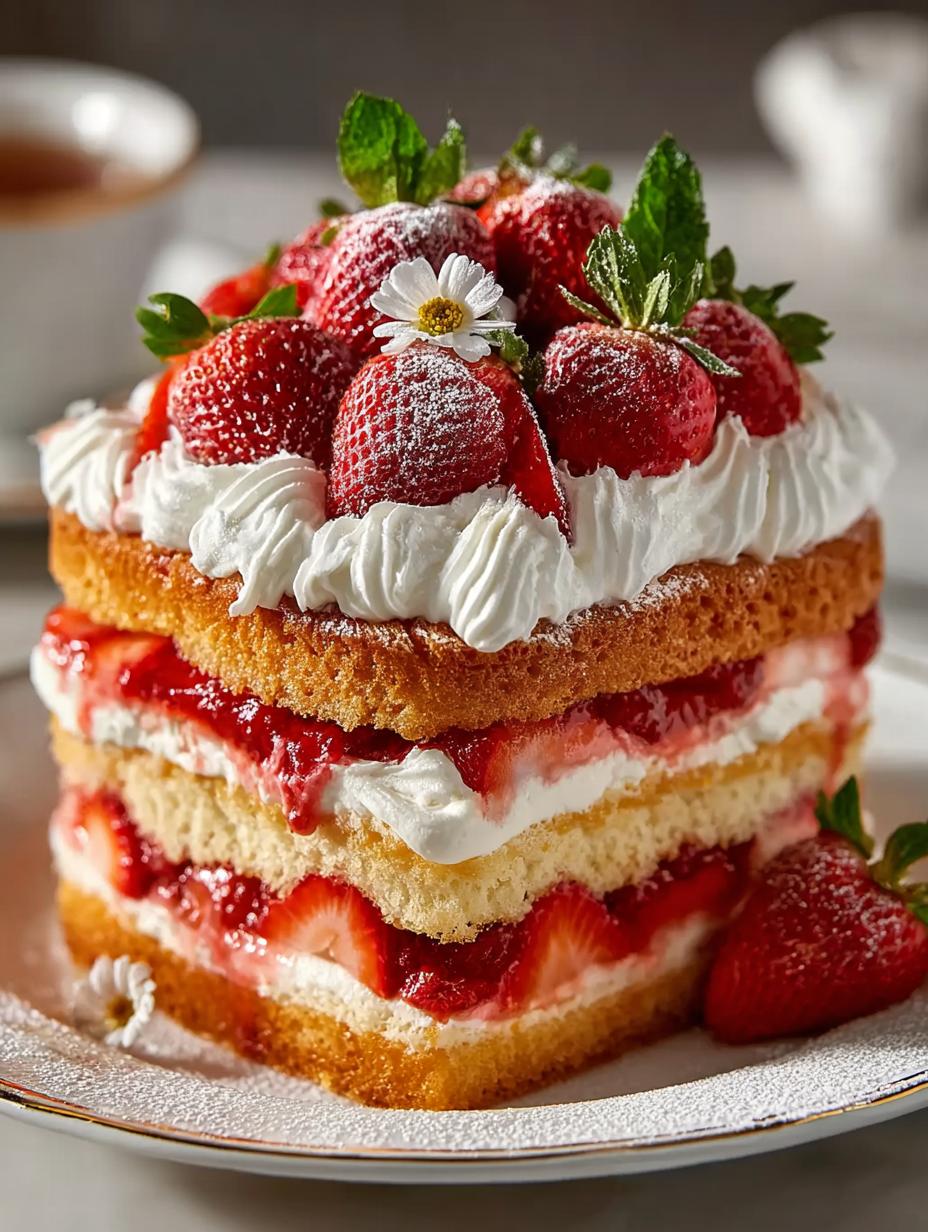 Strawberry Shortcake Layer Cake