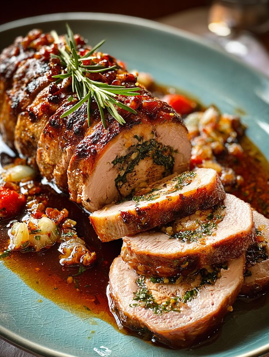 Stuffed Pork Tenderloin