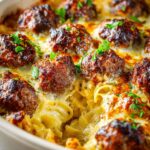 Swedish Meatball Noodle Bake