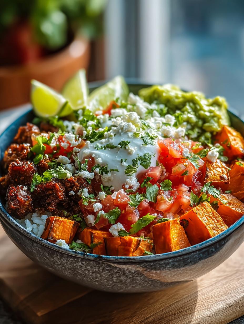 Delicious Sweet Potato Taco Bowl Recipe for Healthy Eating - Sweet Potato Taco Bowl - main visual representation