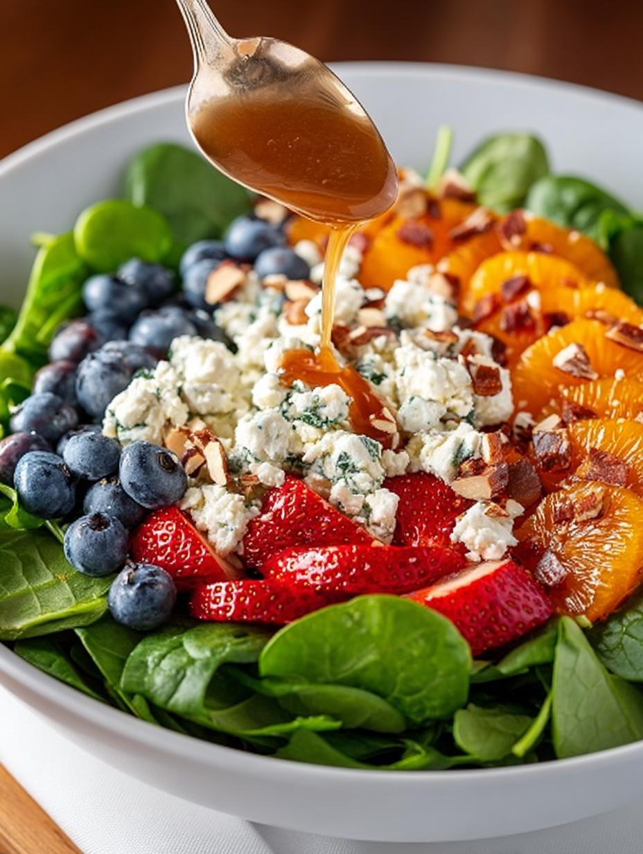 Sweet Savory Spinach Salad