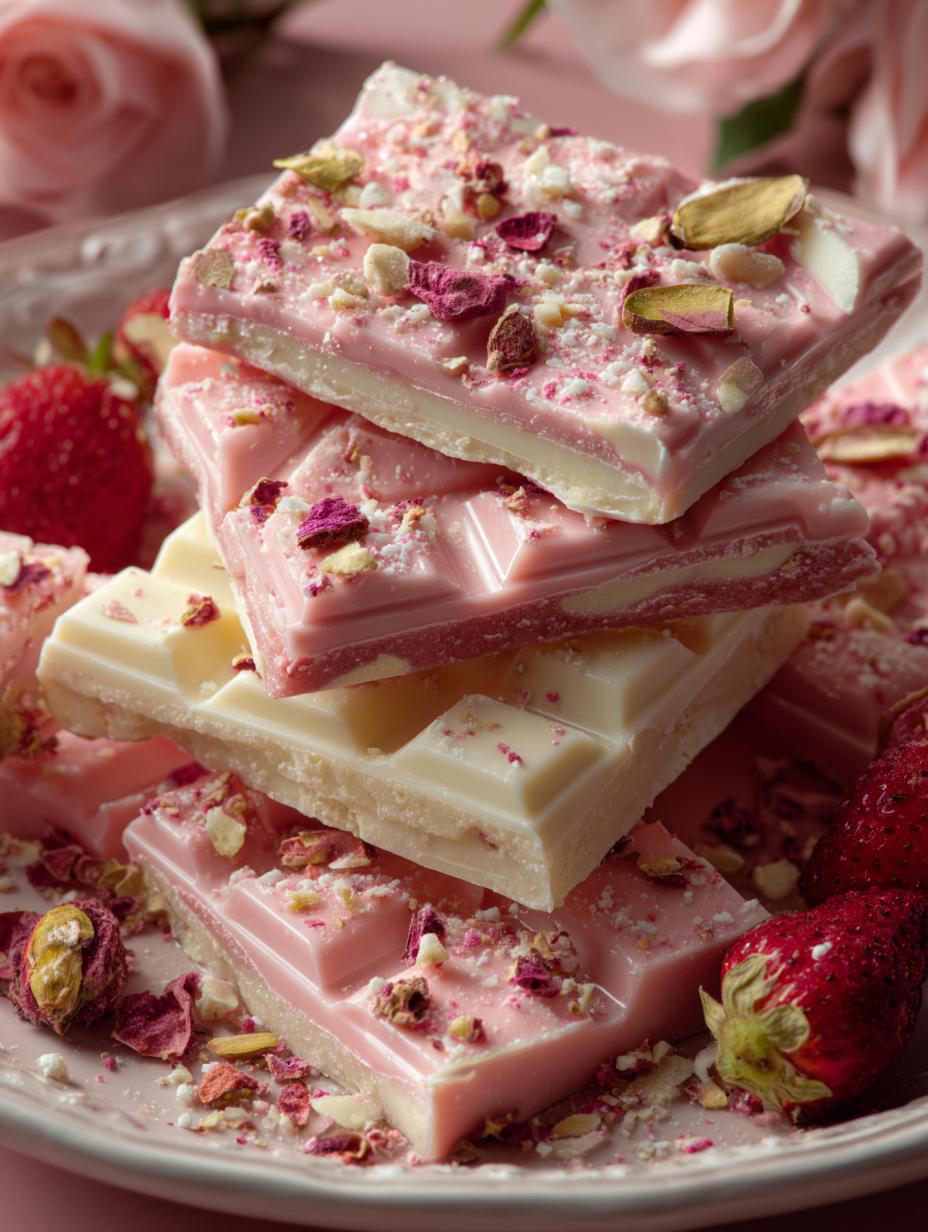 Valentines Pink White Chocolate Bark: 5 Romantic Ideas - Valentines Pink White Chocolate - additional detail