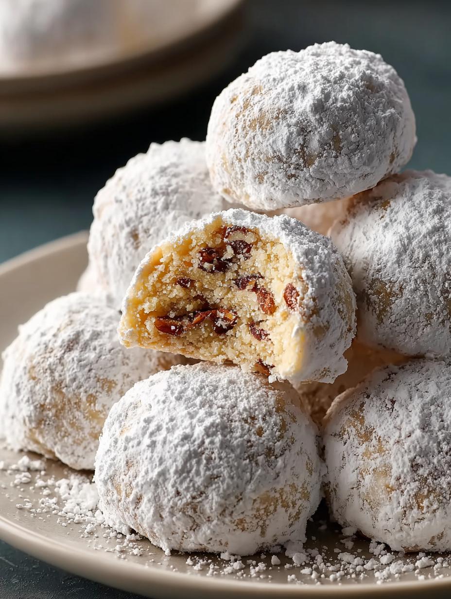 Walnut Snowball Cookies For