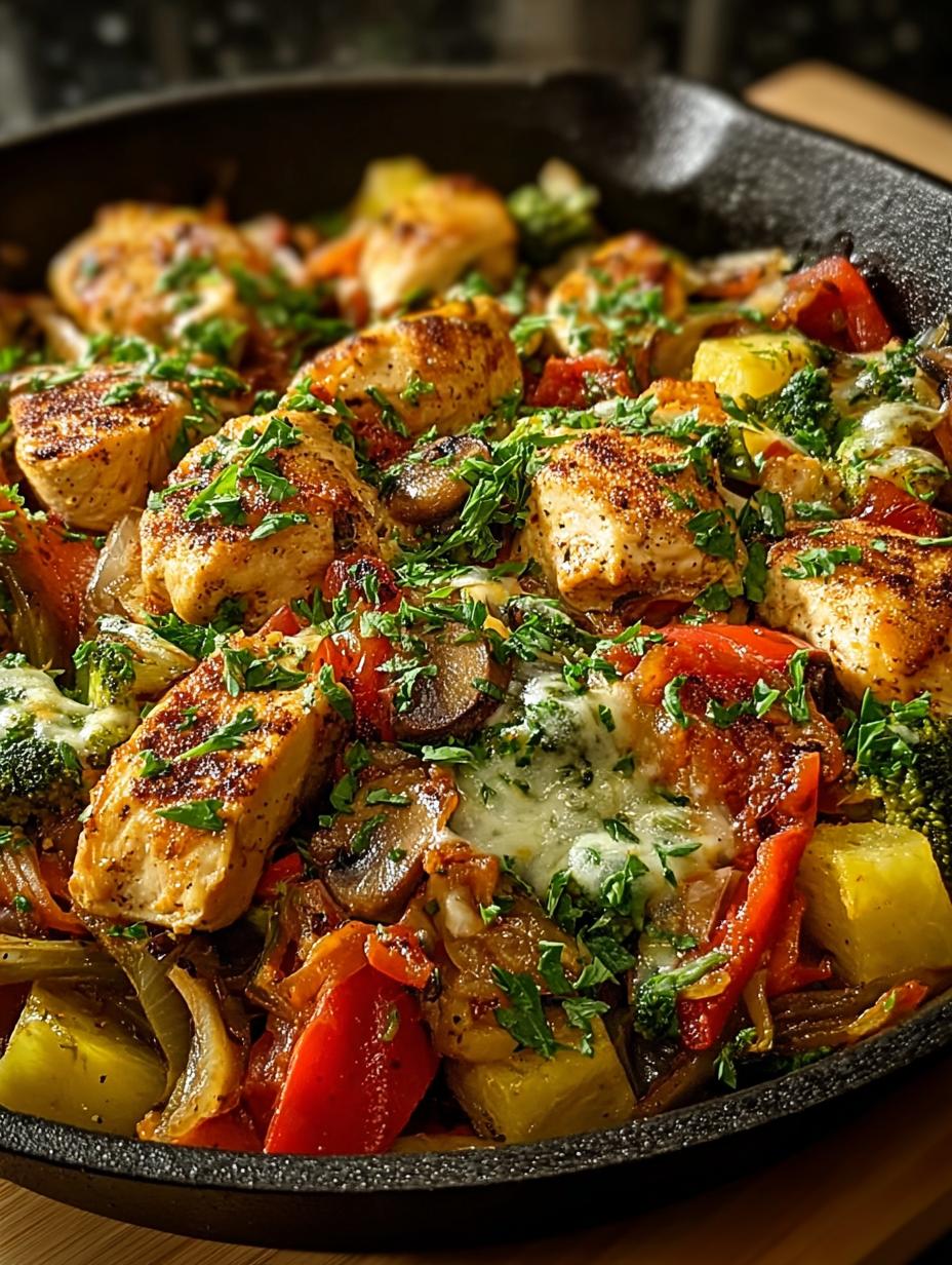 Weeknight Chicken Veggie Skillet