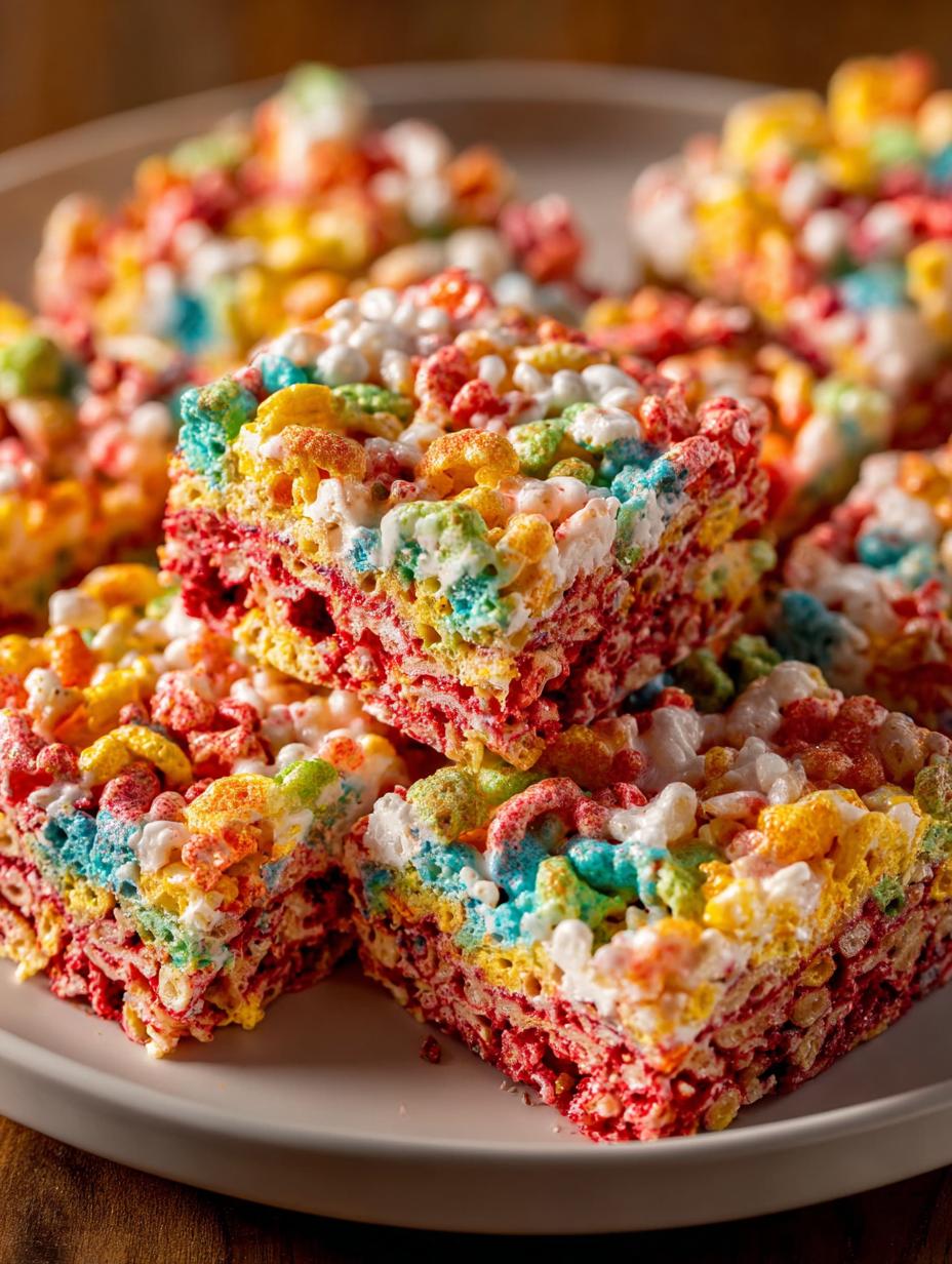 #comment 334155: 5 Irresistible Fruity Pebbles Rice Krispie Treats - #comment 334155 - main visual representation