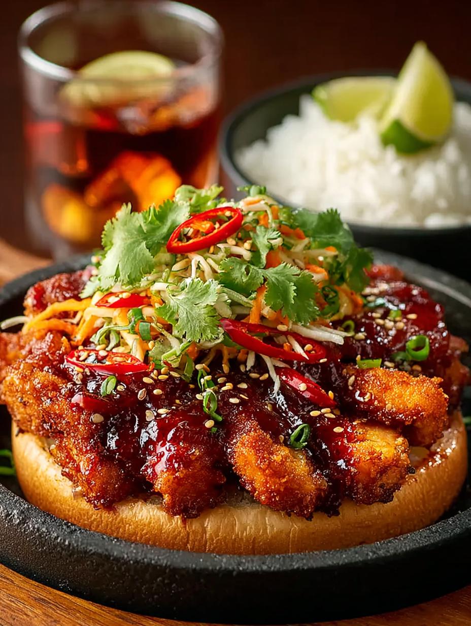 Addictive Spicy Korean BBQ Chicken Sandwich Recipe - Addictive Spicy Korean Bbq - additional detail