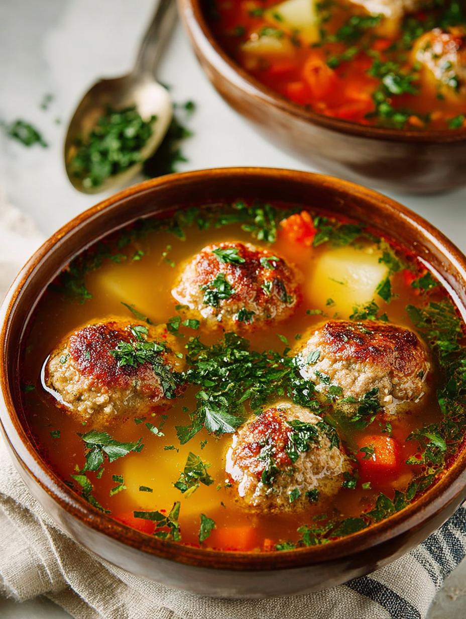 Albondigas Soup with Fresh