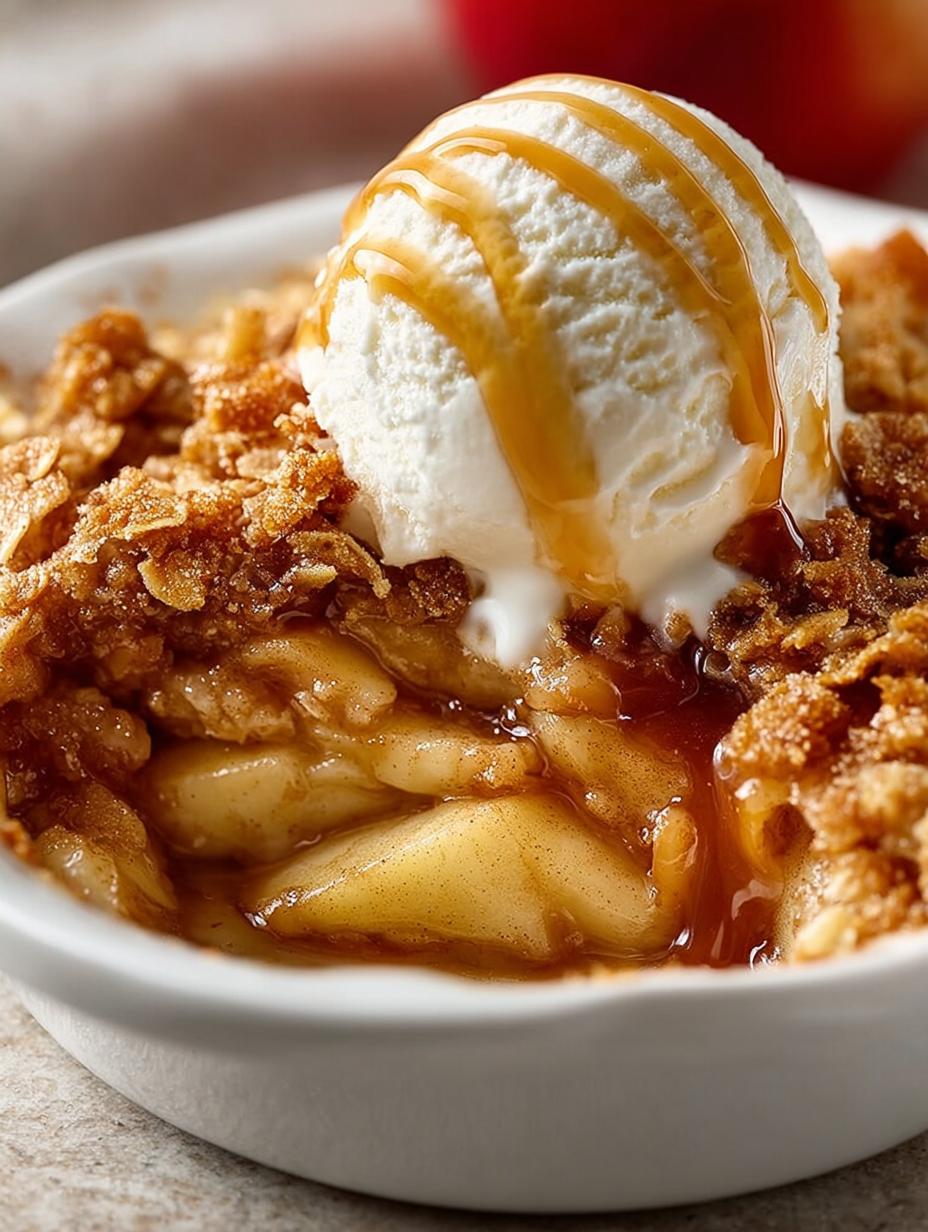Delicious Apple Crisp: The Ultimate Warm Apple Dessert - Apple Crisp - additional detail