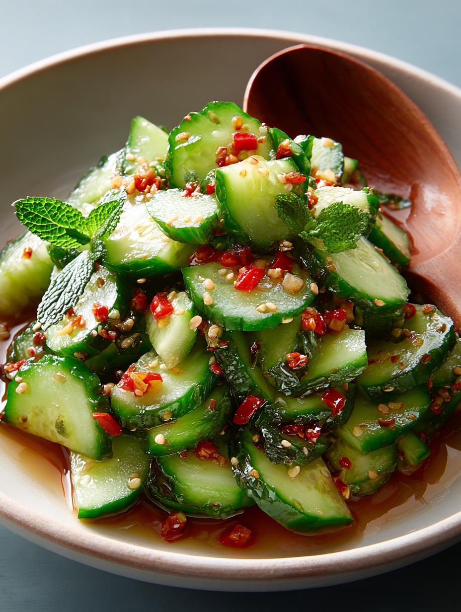 Asian Cucumber Salad with Sesame Dressing: 5 Bold Flavors - Asian Cucumber Salad with - additional detail