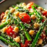 Asparagus Chickpea Quinoa Salad