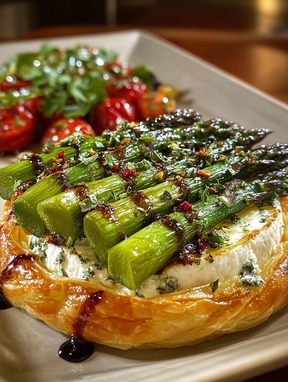 Irresistibly Easy Asparagus Goat Cheese Savory Galette - Asparagus Goat Cheese Savory - main visual representation