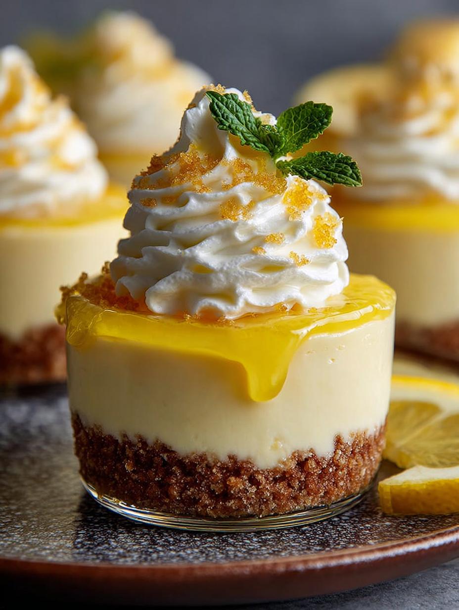 Bake Lemon Cheesecake Cups