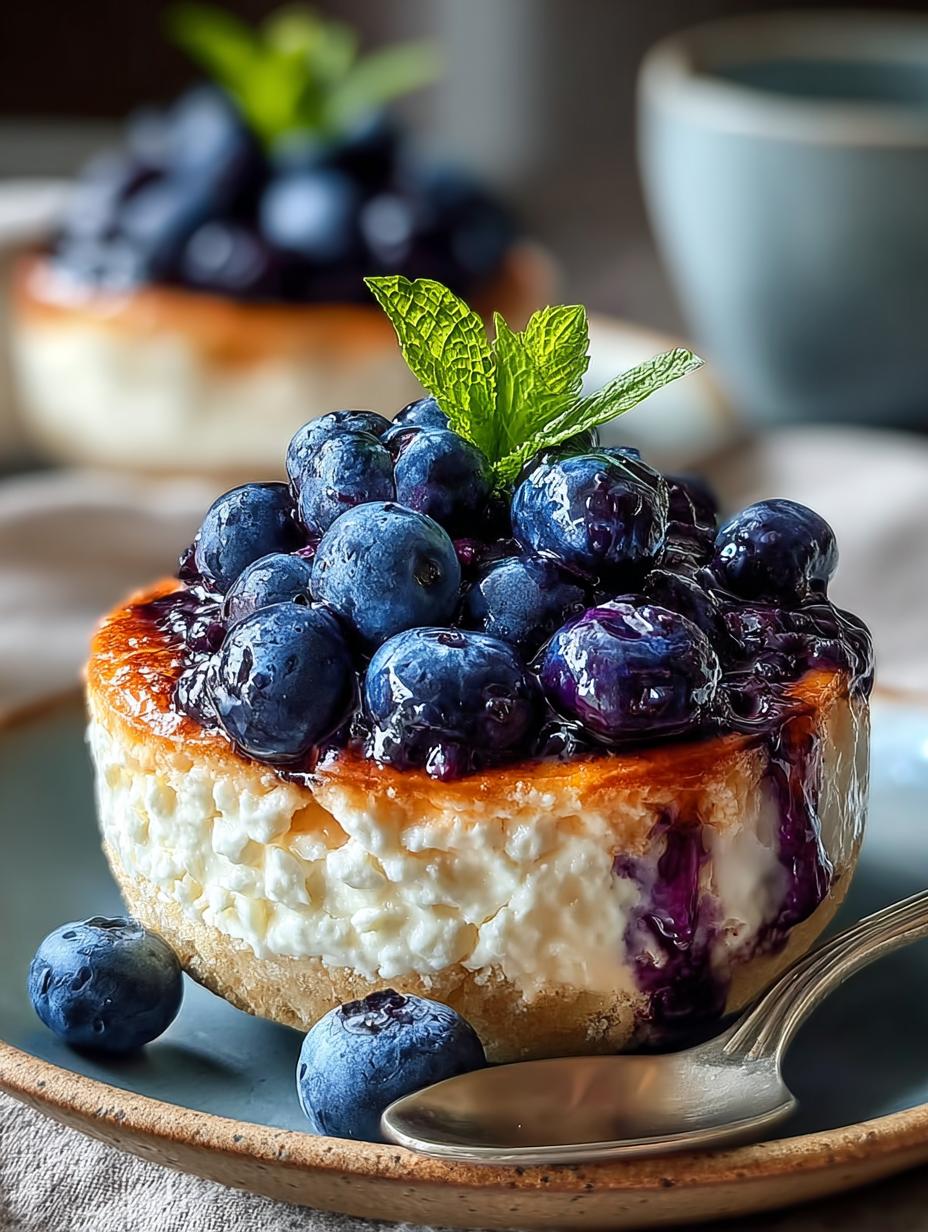 Baked Blueberry Cottage Cheese
