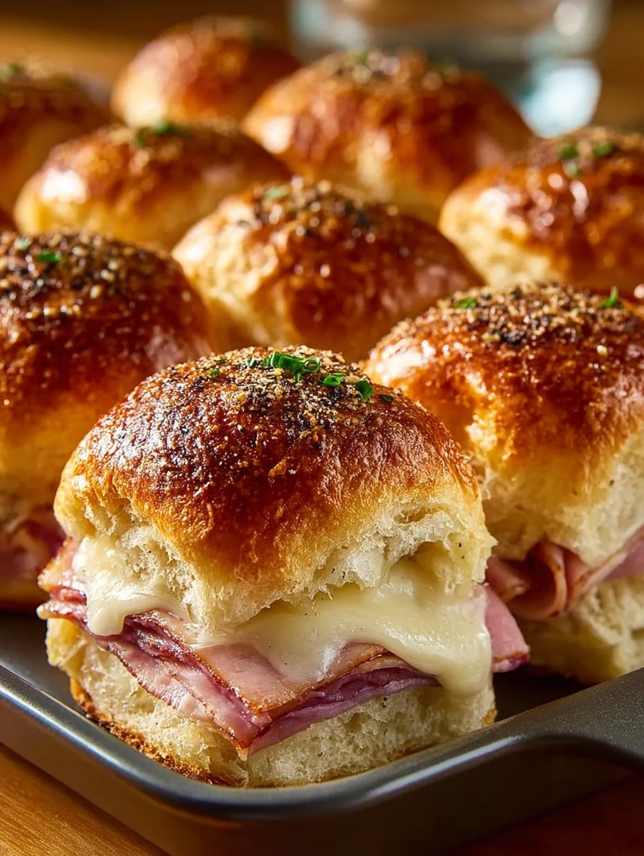 Delicious Baked Ham Cheese Sliders: 12 Ways to Enjoy - Baked Ham Cheese Sliders - additional detail