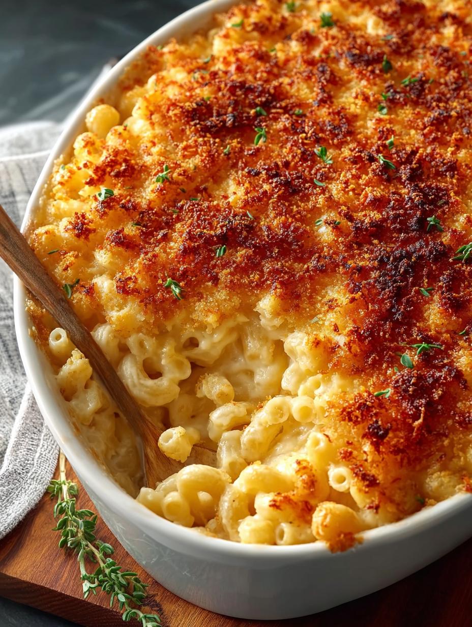 Baked Mac Cheese with Cheez-It Crust: A Comforting Delight 5 Baked Mac Cheese with Cheez-It Crust: A Comforting Delight - Baked Mac Cheese with - additional detail