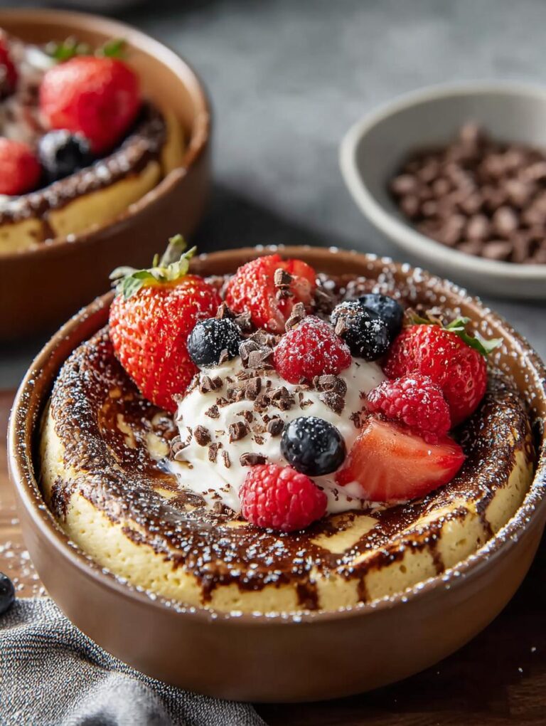 Baked Protein Pancake Bowls