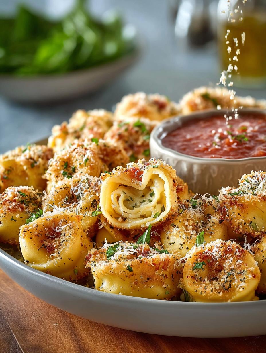Baked Tortellini Bites with