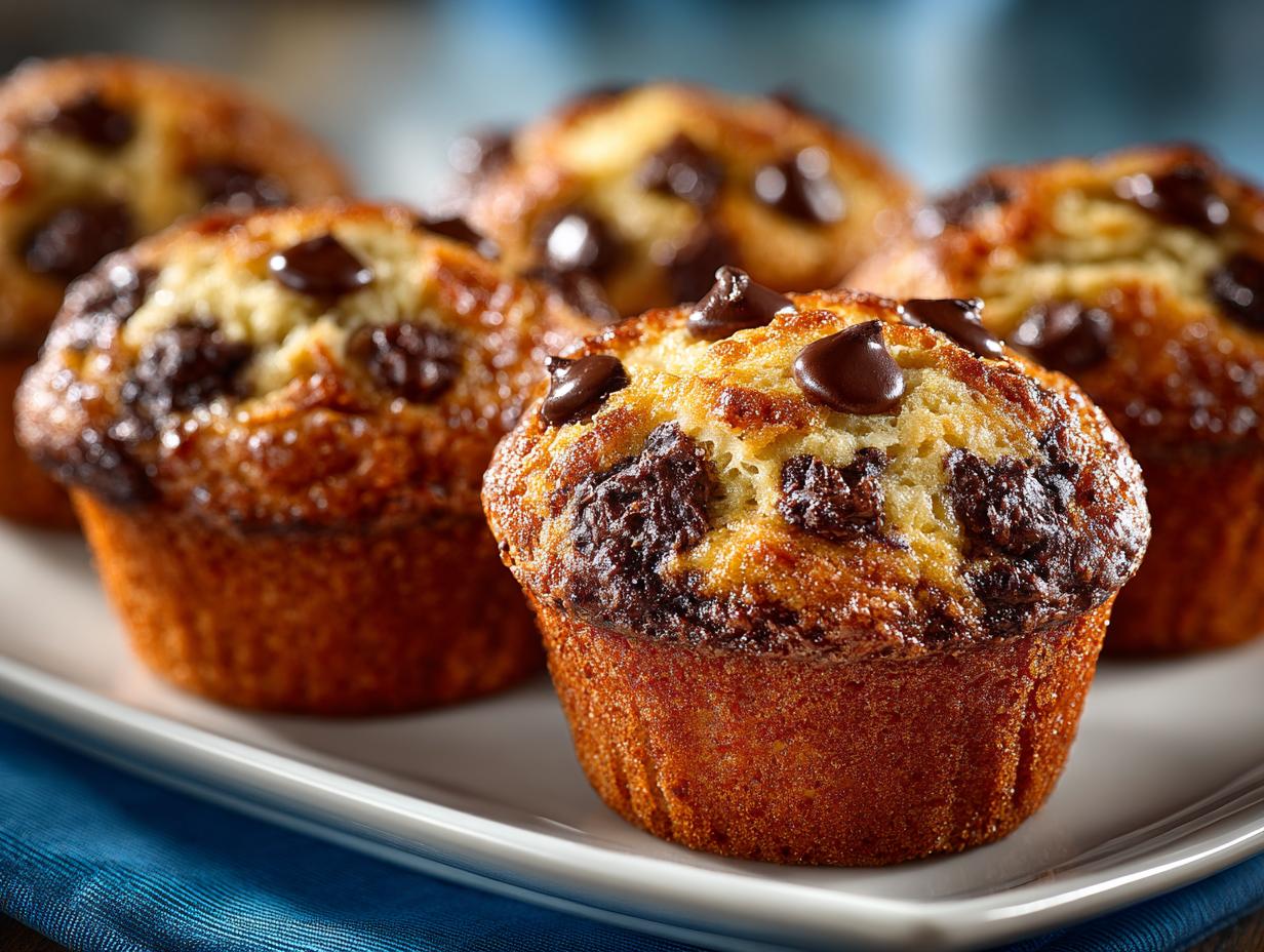 Delicious Banana Chocolate Chip Muffins Recipe - Banana Chocolate Chip Muffins - additional detail