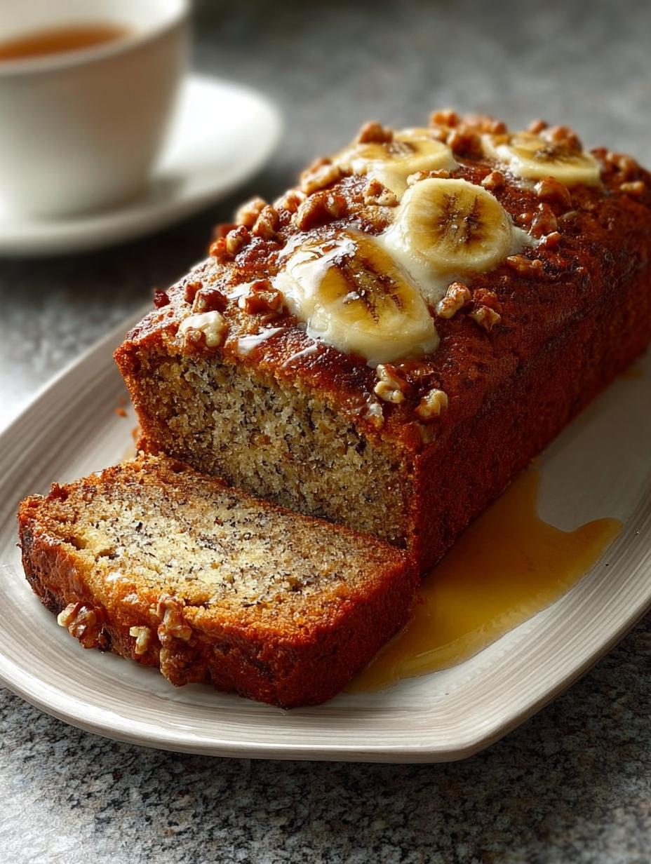 Banana Honey Loaf Cake