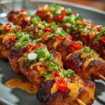 Bang Bang Chicken Skewers
