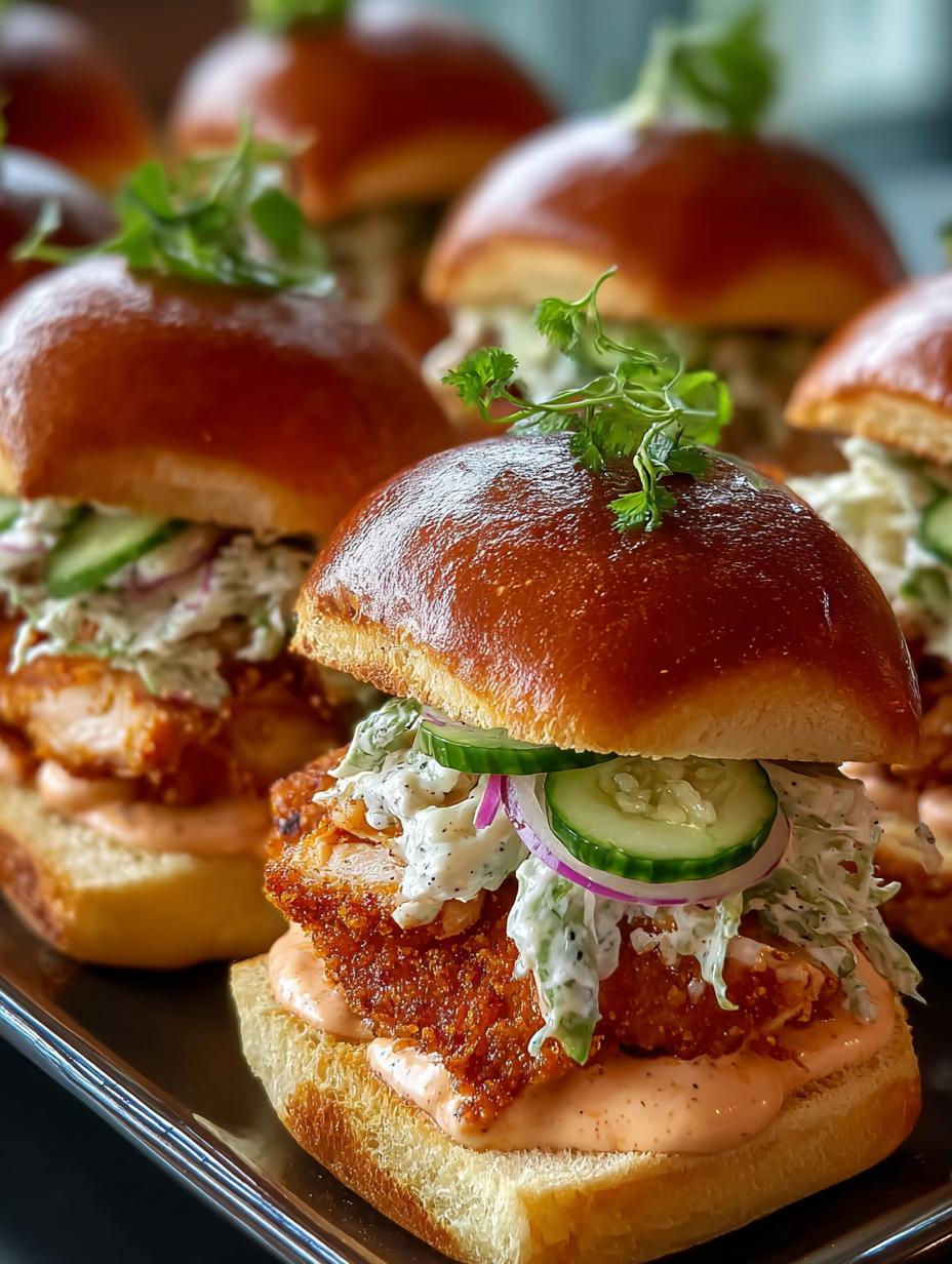 Bang Bang Chicken Sliders: 12 Irresistible Mini Burgers - Bang Bang Chicken Sliders - additional detail