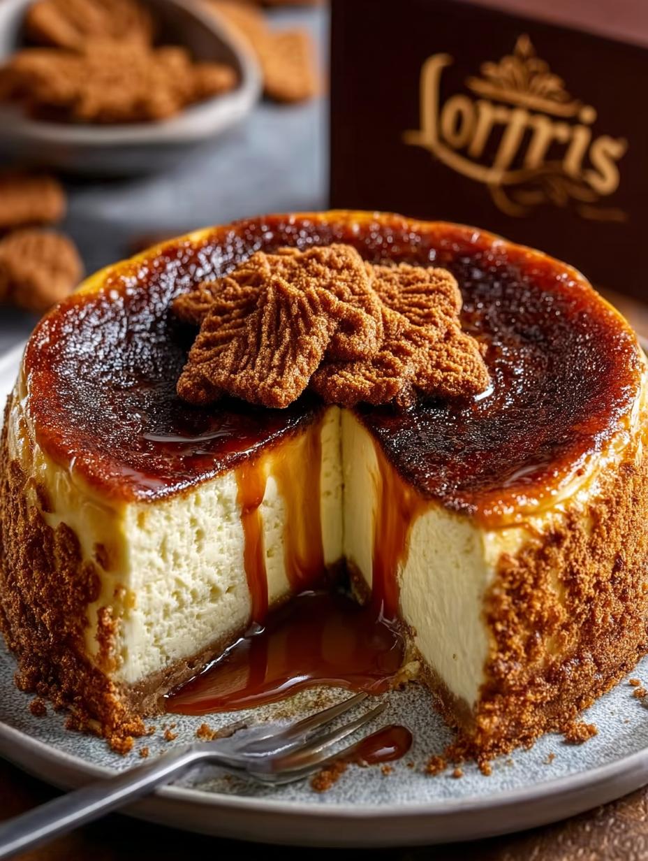 Biscoff Burnt Basque Cheesecake