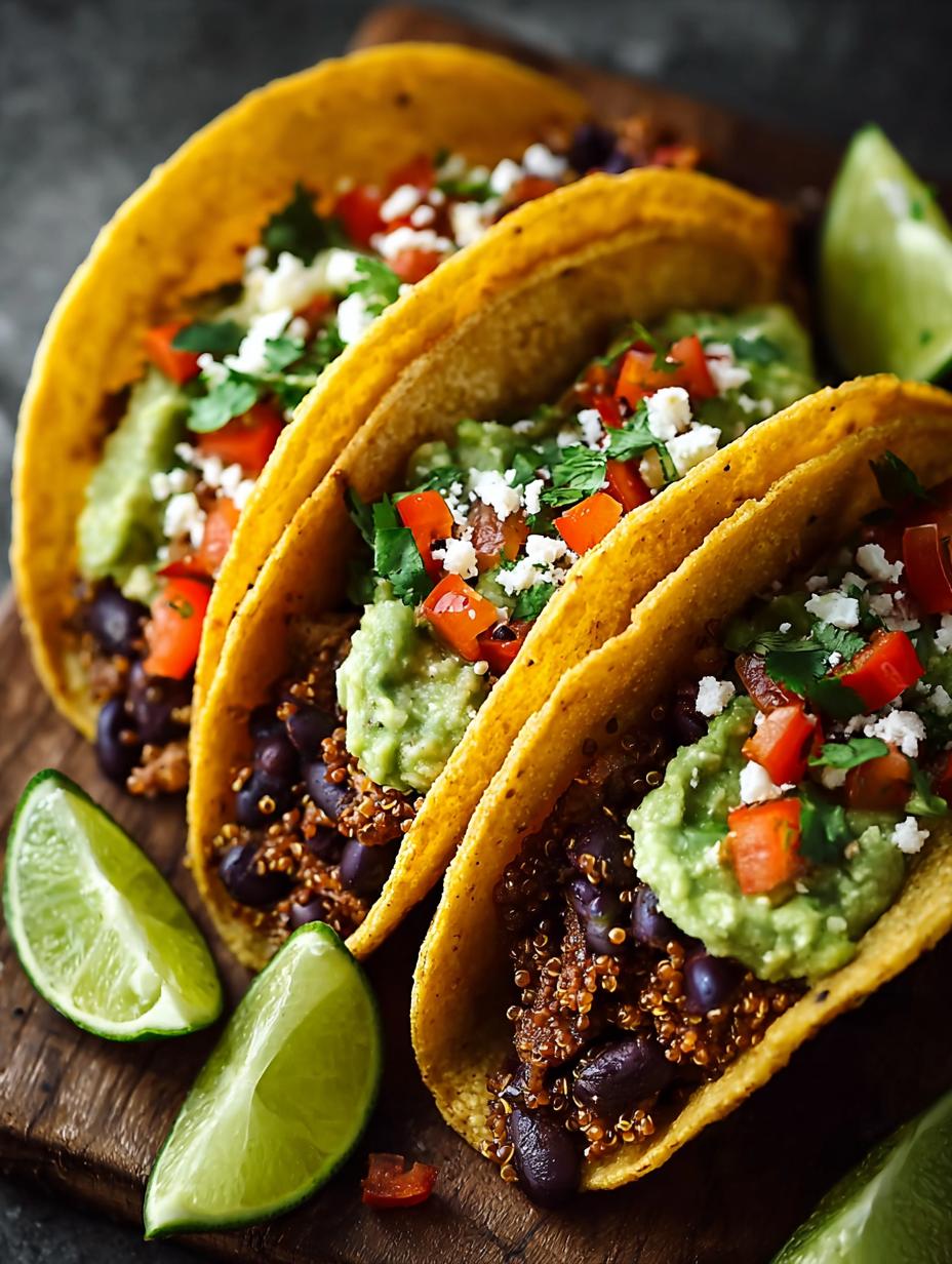 Savory Black Bean Quinoa Tacos for a Flavorful Feast 4 Savory Black Bean Quinoa Tacos for a Flavorful Feast - Black Bean Quinoa Tacos - main visual representation