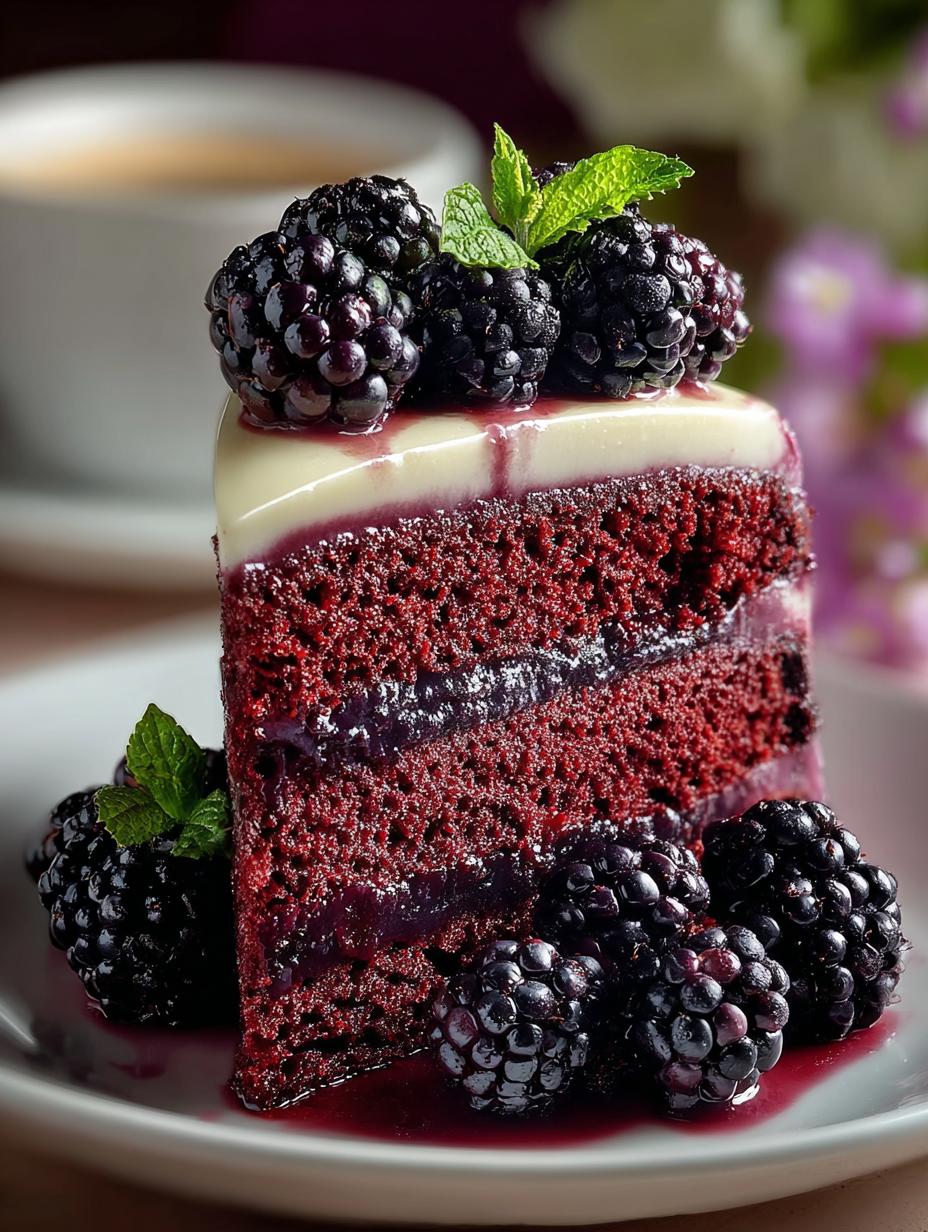 Delicious Blackberry Velvet Cake for Every Occasion - Blackberry Velvet Cake - additional detail