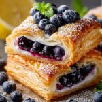 Blueberry Puff Pastry Tarts