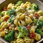 Broccoli Chickpea Pasta with