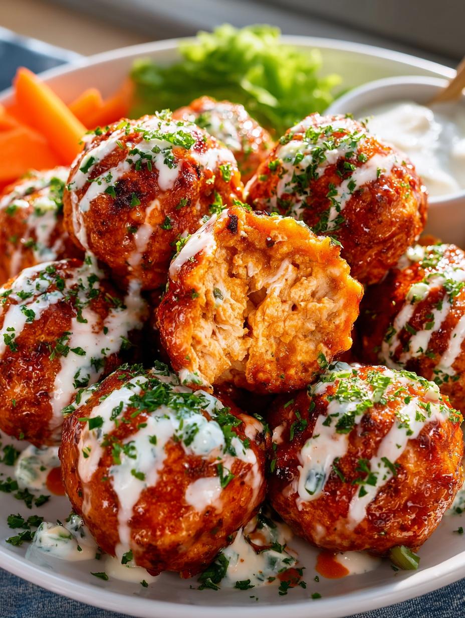Buffalo Chicken Meatballs