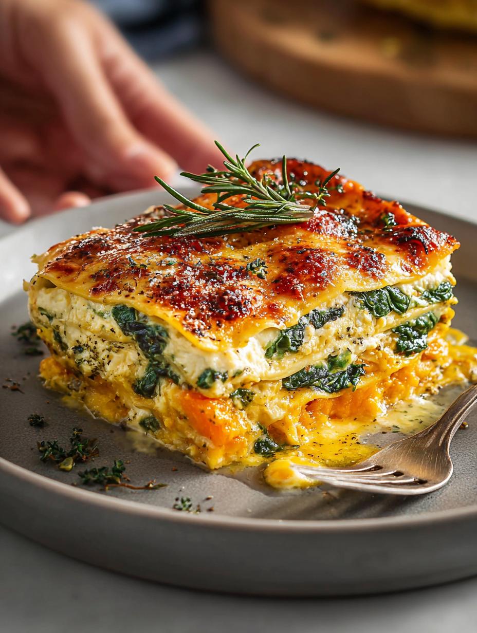 Butternut Squash Spinach Lasagna: 10 Irresistible Layers 4 Butternut Squash Spinach Lasagna: 10 Irresistible Layers - Butternut Squash Spinach Lasagna - main visual representation
