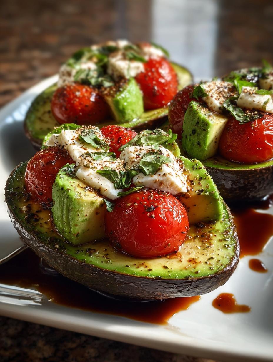 Irresistible Caprese Stuffed Avocados in 10 Minutes - Caprese Stuffed Avocados - additional detail
