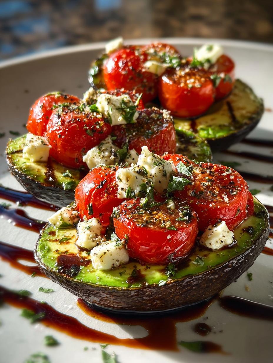 Caprese Stuffed Avocados